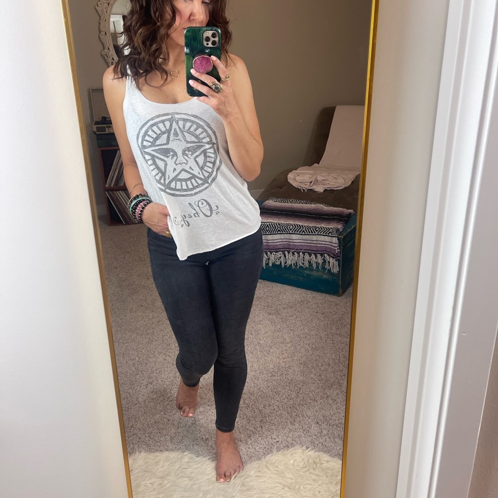OBEY • Racerback Tank • White • M - Picture 5 of 11